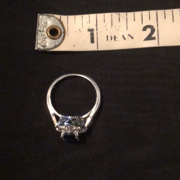 Described on purchase as Sapphire ring S925 sterling silver - Picture 2 of 5